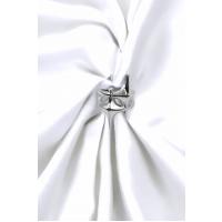 Kadın Gümüş Renkli İkili Parlak Şekilli Yüzük