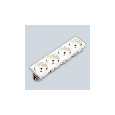 NE-AD 2006-4 Modüler 45x45 mm Dörtlü Şebeke Priz (45°)