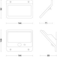 Philips MULYS 8W Solar Duvar Lambalası (Ayrı Solar Panelli)