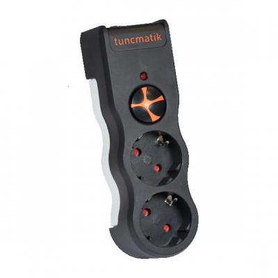 Tunçmatik Powersurge 2 1050 Joule Siyah TSK19022 İkili Akım Korumalı Priz