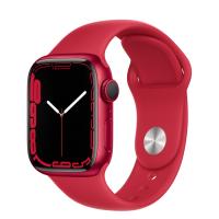 Apple Watch Series 7 Red Alüminyum Kasa ve Spor Kordon