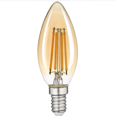 4w E14 Led Flamanlı Buji Rustik Ampul 15306