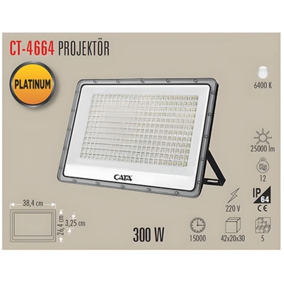 CATA CT-4664 Platinum 300W Projektör - Beyaz Işık ( 6400K )