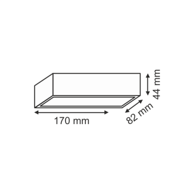 Helios 91-0901 9W Çift Taraflı Günışığı Led Duvar Aydınlatma