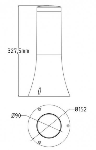 Horoz Orkide 1 Beyaz Renkte Plastik Bahçe Aydınlatması E27 Duylu