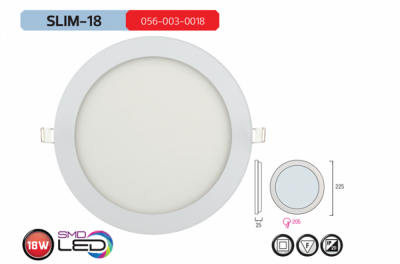 Horoz Slim-18 18W Led Panel Sıva Altı